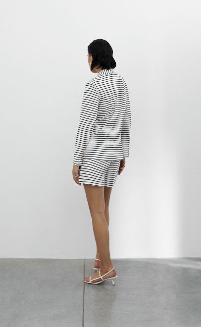 Жакет женский чёрно-белая (30544) фото