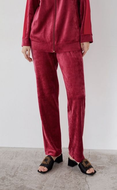 Костюм домашний женский вишневый (20466-1) фото