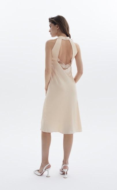 Сорочка женская из вискозы с кружевом  (61799-2) фото