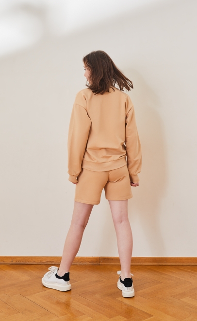 Шорты для девочки пшеничный (30429-4) фото