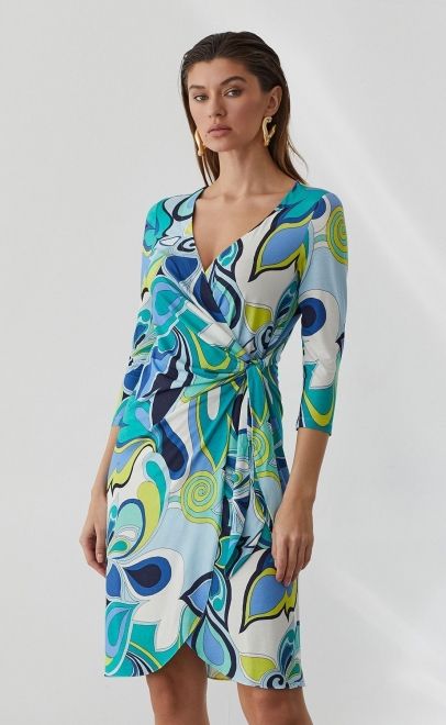 Платье летнее женское бирюзовый (56516-1) фото