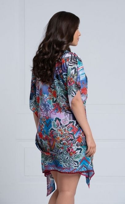 Пляжная блуза из шифона  (60375-2) фото