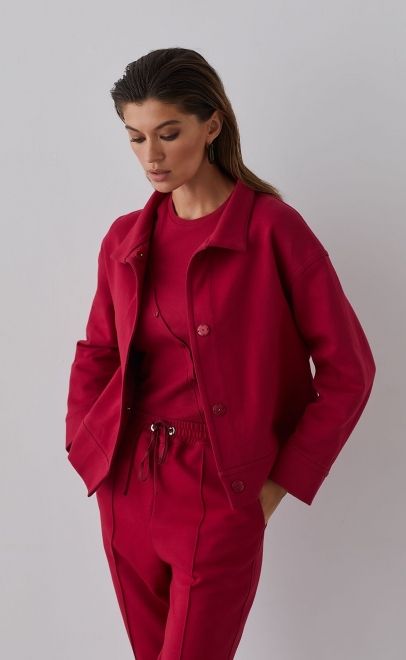 Жакет женский пурпурно-красный (61762-3) фото