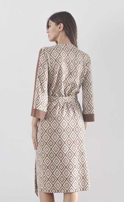 Халат домашний женский коричневый (30499-1) фото