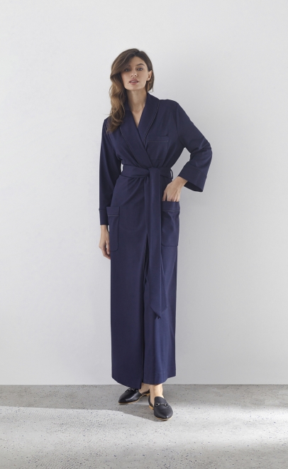 Халат домашний женский синий (30507-3) фото