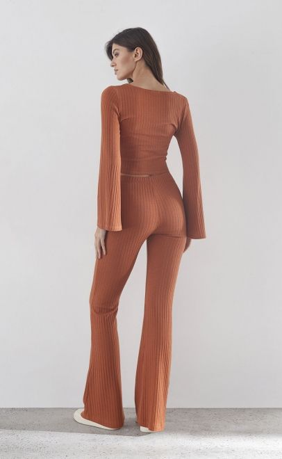 Брюки женские терракотовый (30494-1) фото