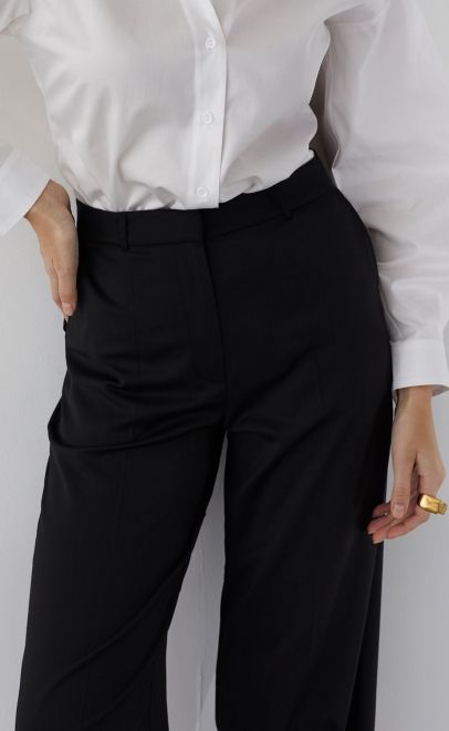 Брюки женские чёрный (13015) фото