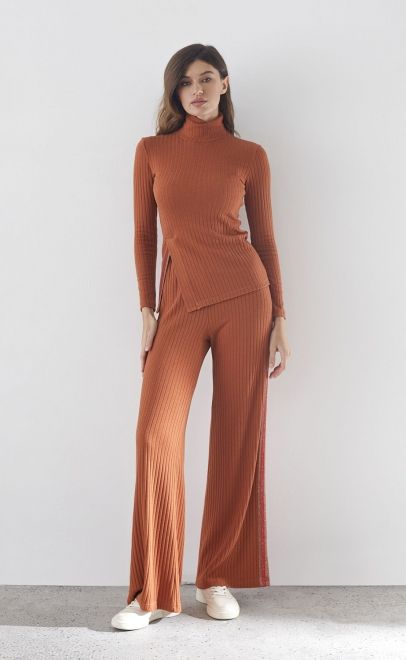 Водолазка женская терракотовый (30493-1) фото