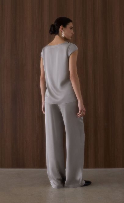 Топ женский светло-серый (56496-2) фото