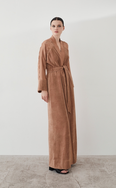 Халат домашний бежевый (20473-2) фото