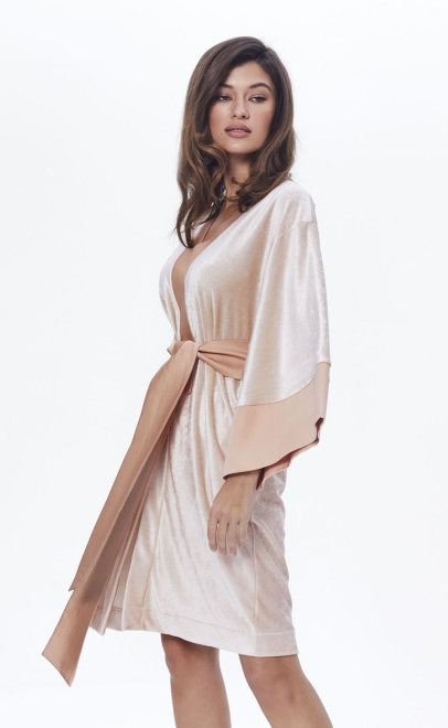 Халат домашний женский топлёное молоко (20452) фото