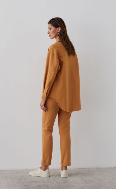 Рубашка женская бледно-золотой (61763-1) фото