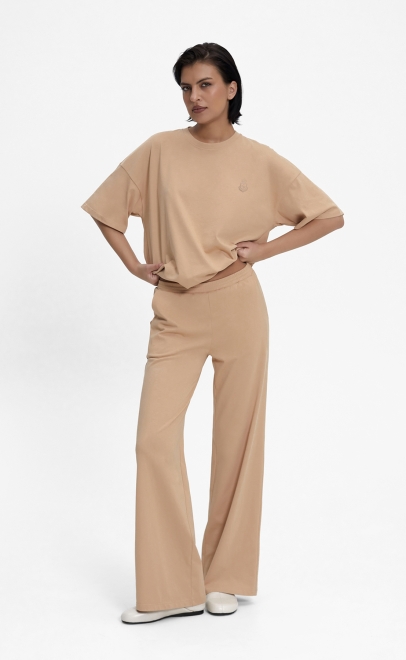 Пижама с брюками женская светло-бежевый (55515-10) фото