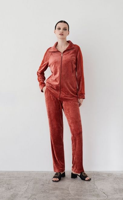 Костюм домашний женский терракотовый (20466-2) фото