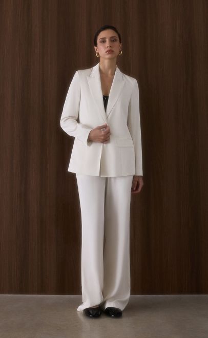 Брюки женские белый (62124-1) фото