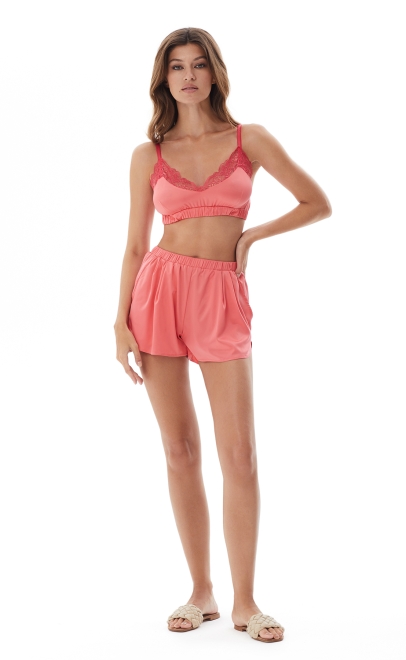 Пижама с шортами женская  (61841) фото