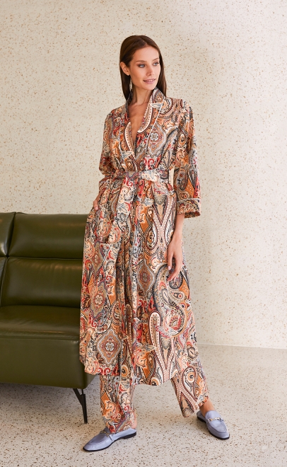 Халат домаший женский бежевый (61760-1) фото