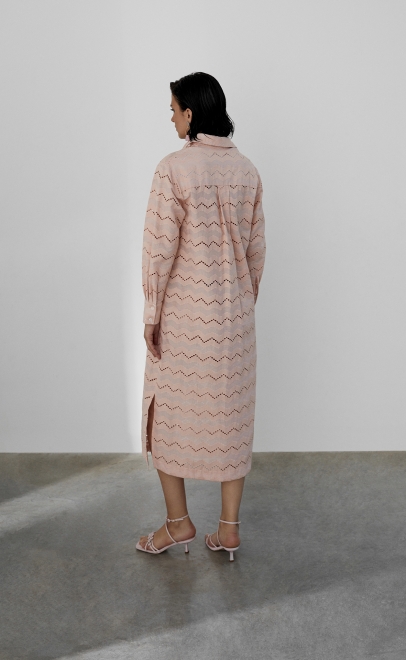 Платье женское пудренный (55483-2) фото