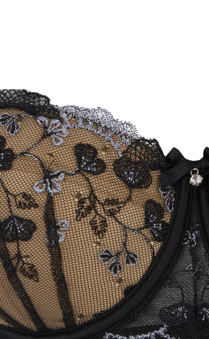 Бюстгальтер с плотной чашкой чёрный (L30-200) фото