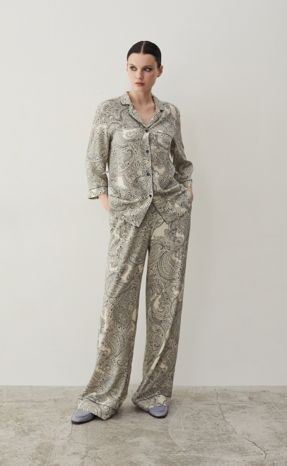 Пижама с брюками из вискозы  (56440) фото