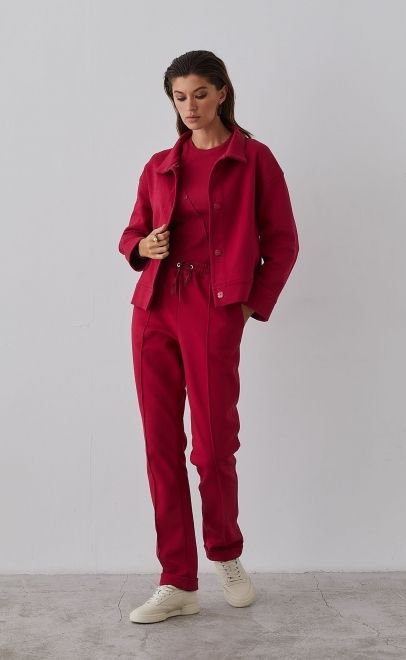 Жакет женский пурпурно-красный (61762-3) фото