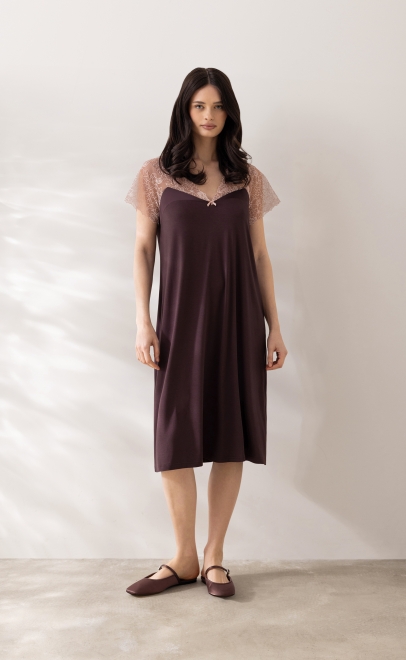 Ночная сорочка женская коричневый (52195) фото