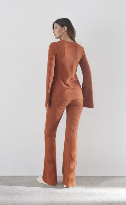 Кардиган женский терракотовый (30497-1) фото