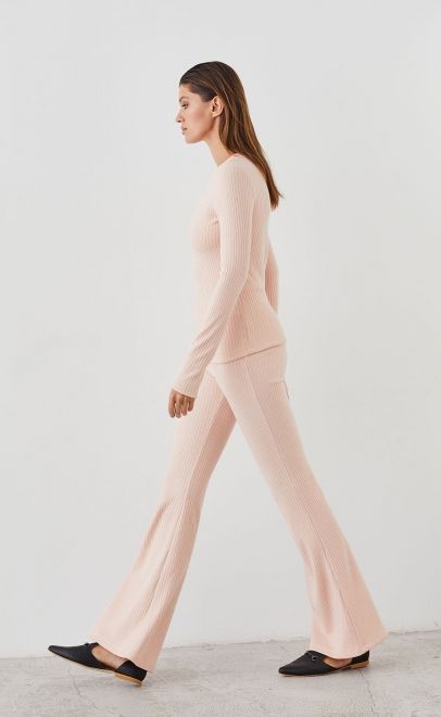 Лонгслив женский нежно-розовый (51991-3) фото