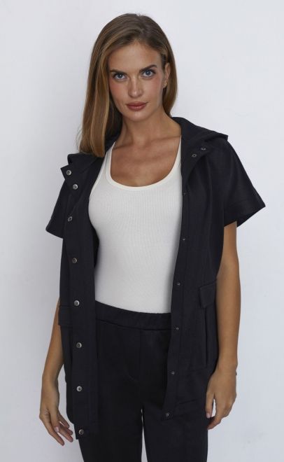 Брюки женские чёрный металлик (30577-4) фото