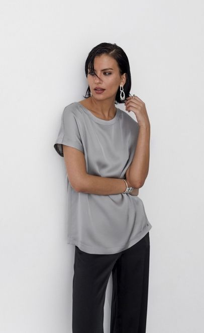 Топ женский светло-серый (61830-2) фото