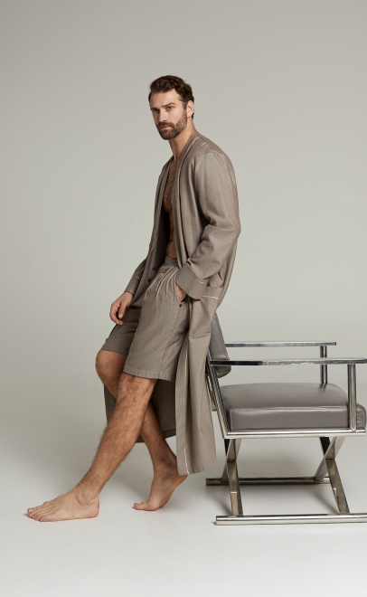 Пижама мужская с шортами  (30569) фото