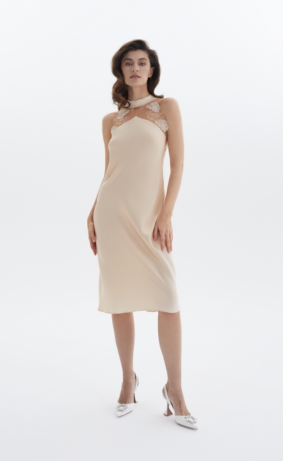 Сорочка женская из вискозы с кружевом  (61799-2) фото