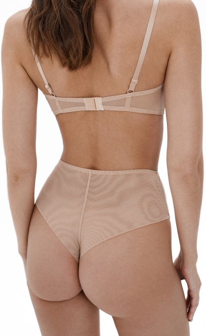 Трусики бразилиана бежевый (CN-04-3) фото