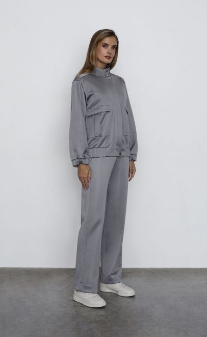 Брюки летние женские серый металлик (30557-2) фото