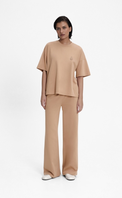 Пижама с брюками женская кремовый (55515-9) фото