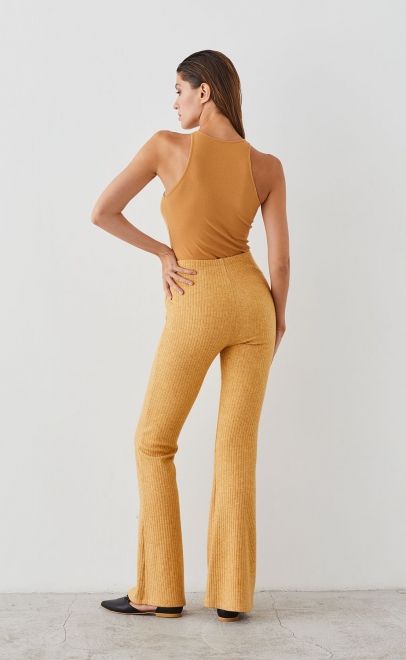 Топ женский&nbsp;&nbsp;из хлопка бледно-золотой (61877-2) фото