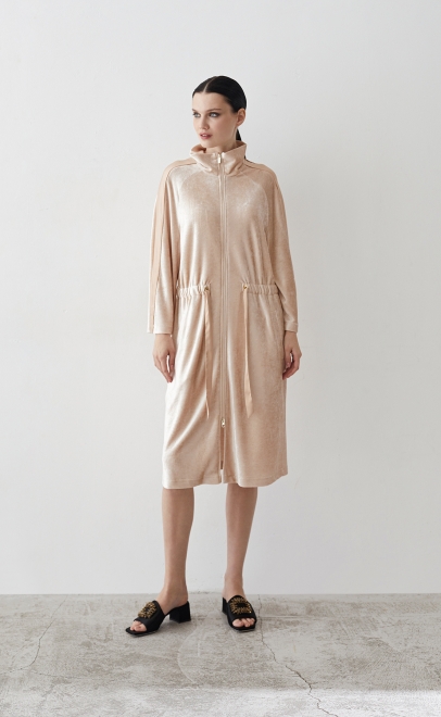 Халат домашний женский топлёное молоко (20459-1) фото