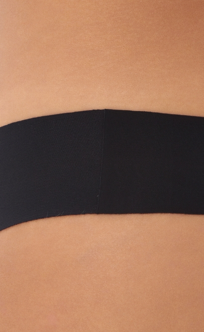 Трусики бесшовные cтринг чёрный (NK-003-1) фото