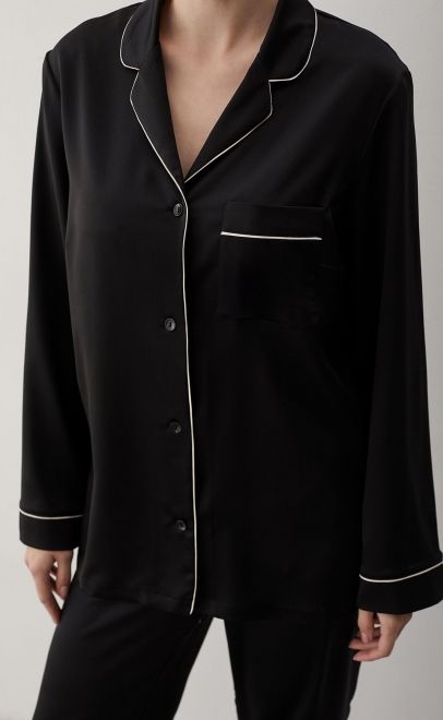 Пижама с брюками женская чёрный (61889-1) фото