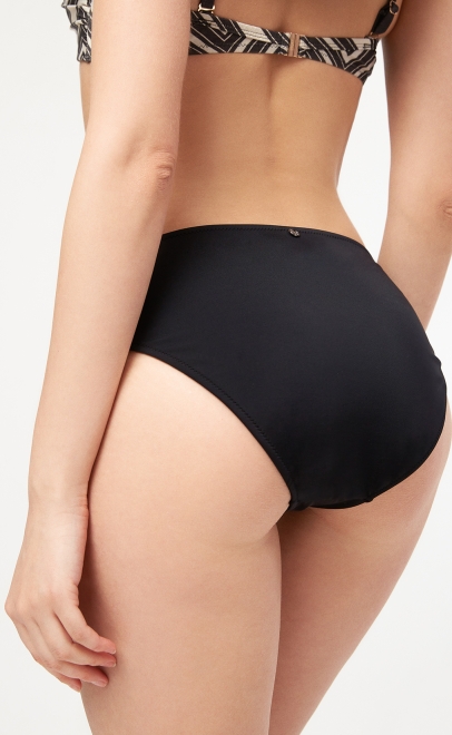 Плавки женские-слипы классические закрытые чёрный (213448N-2) фото