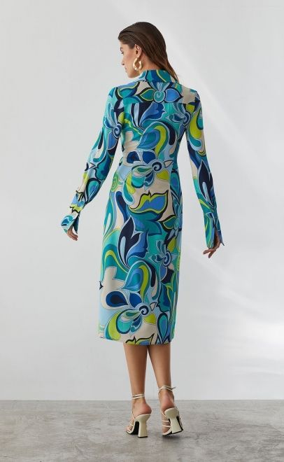 Платье летнее женское бирюзовый (61914-1) фото