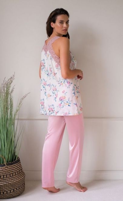 Пижама из вискозы с брюками  (61617) фото