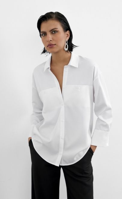 Рубашка женская белый (52107-2) фото