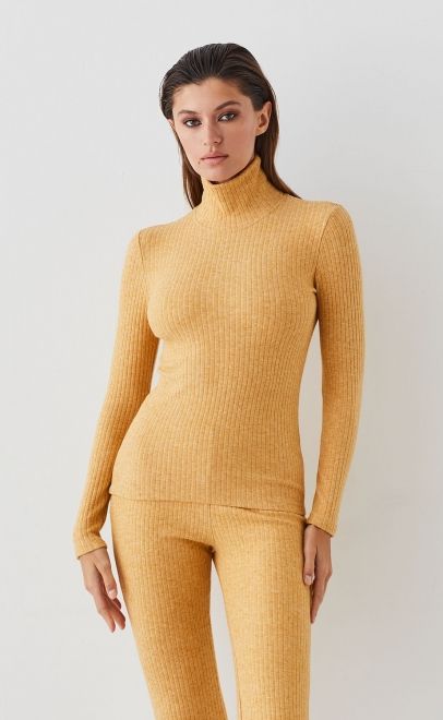 Водолазка женская бледно-золотой (51990-1) фото