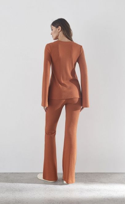 Брюки женские терракотовый (30494-1) фото