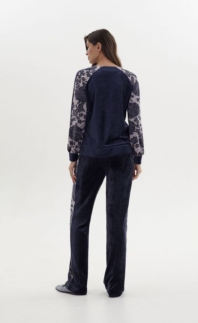 Костюм домашний женский тёмно-синий (23317) фото