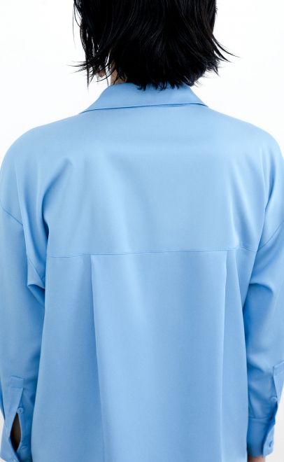 Рубашка женская голубой (52107-1) фото