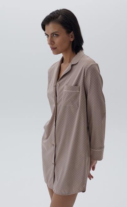 Рубашка-туника домашняя женская розовый (60597) фото