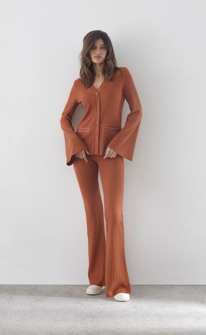 Кардиган женский терракотовый (30497-1) фото