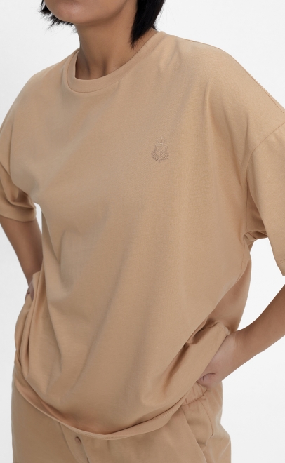 Пижама с шортами женская светло-бежевый (55512-10) фото